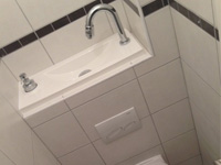 WiCi Bati Wand-WC integriertes Waschbecken - Herr F (Frankreich - 90) - 2 auf 3